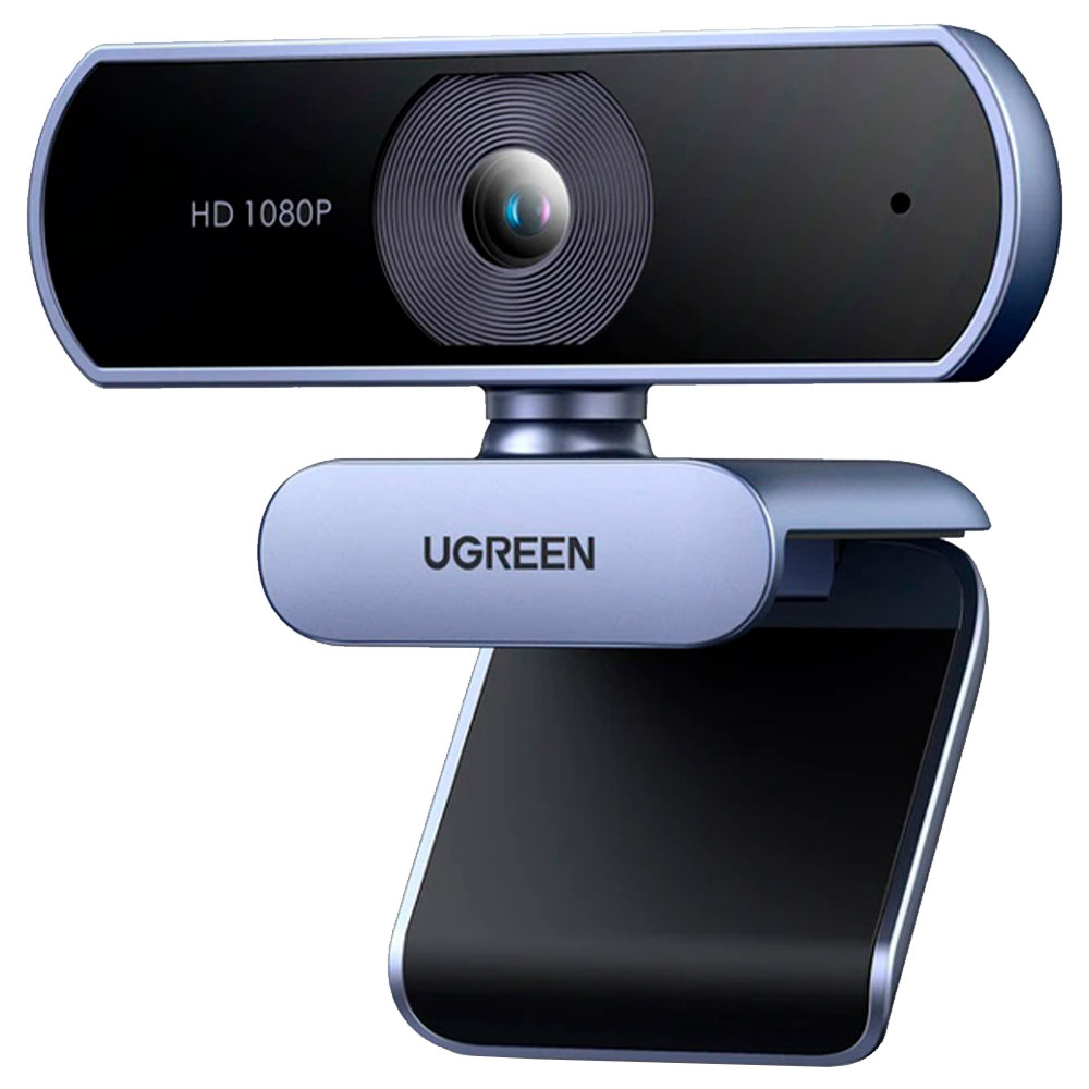 Imagem de WEBCAM UGREEN 1080P FULL HD USB CINZA COM MICROFONE - CM678