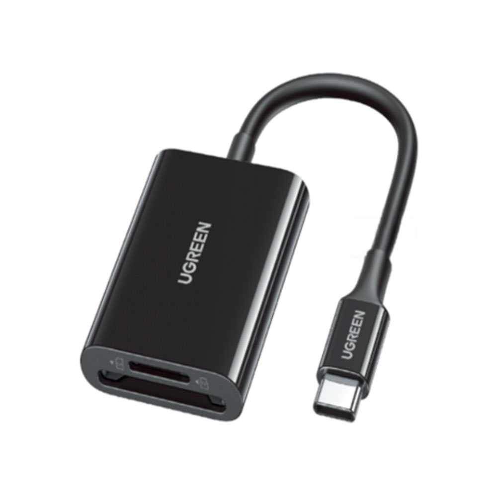 Imagem de LEITOR DE CARTAO UGREEN 2 EM 1 COM ENTRADA USB-C/SD/TF - CM265