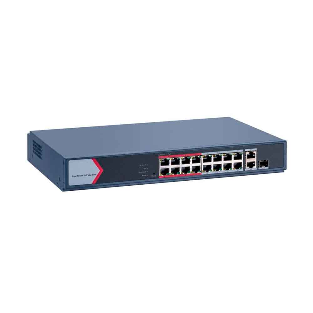 Mostrar detalhes de SWITCH L2 SMART HIKVISION DS-3E1318P-EI/M 18 PORTAS 16 FAST 10/100 WATCHDOG POE ATIVO 802.3 AF/AT 1 PORTAS UPLINK GBIC SFP FIBRA + 1 RJ45 Imagem de SWITCH L2 SMART HIKVISION DS-3E1318P-EI/M 18 PORTAS 16 FAST 10/100 WATCHDOG POE ATIVO 802.3 AF/AT 1 PORTAS UPLINK GBIC SFP FIBRA + 1 RJ45