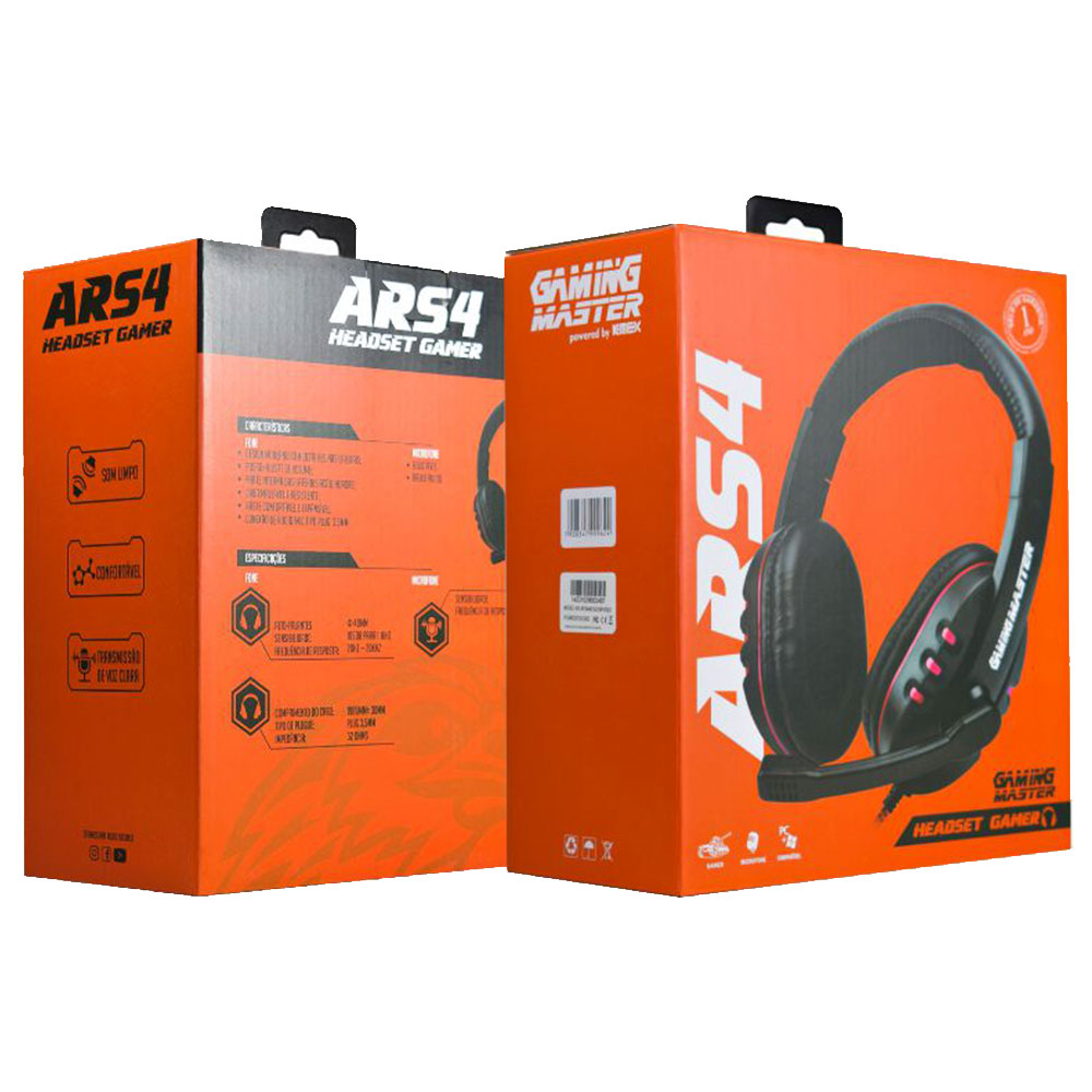 Imagem de HEADSET GAMER K-MEX STEREO ARS4 PRETO