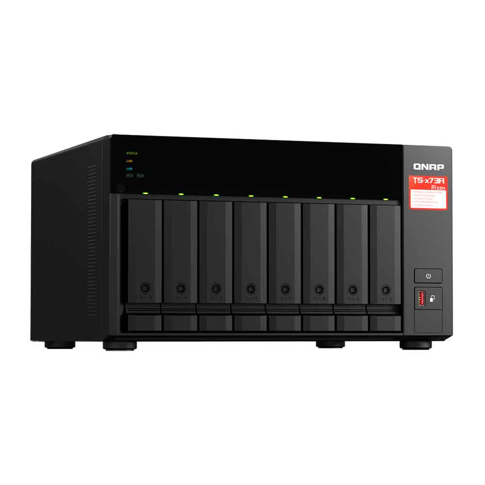 Mostrar detalhes de STORAGE NAS QNAP 8 BAIAS AMD RYZEN V1500B 4 CORE 2.2GHZ 8GB 2X 2.5 GBE TORRE - TS-873A-8G-US Imagem de STORAGE NAS QNAP 8 BAIAS AMD RYZEN V1500B 4 CORE 2.2GHZ 8GB 2X 2.5 GBE TORRE - TS-873A-8G-US