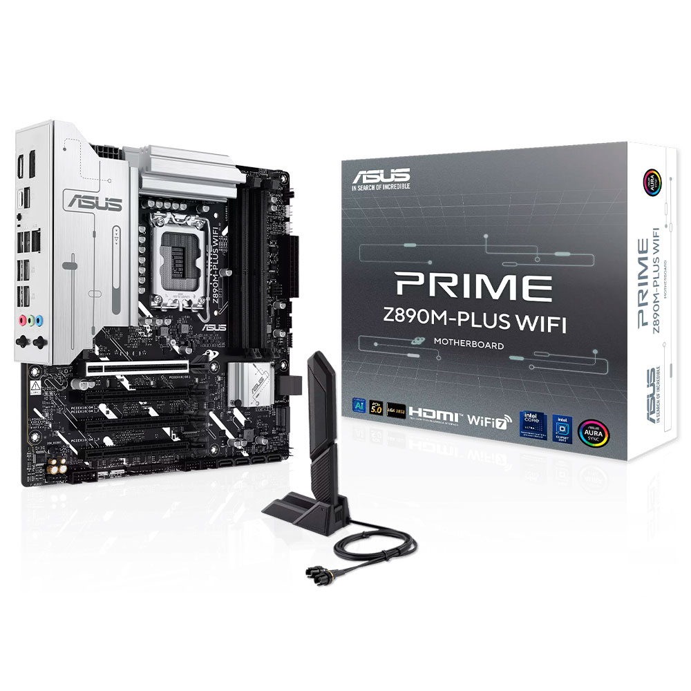 Mostrar detalhes de PLACA MAE (INTEL) ASUS PRIME Z890M-PLUS WIFI DDR5 LGA1851 ULTRA PROCESSORS Imagem de PLACA MAE (INTEL) ASUS PRIME Z890M-PLUS WIFI DDR5 LGA1851 ULTRA PROCESSORS