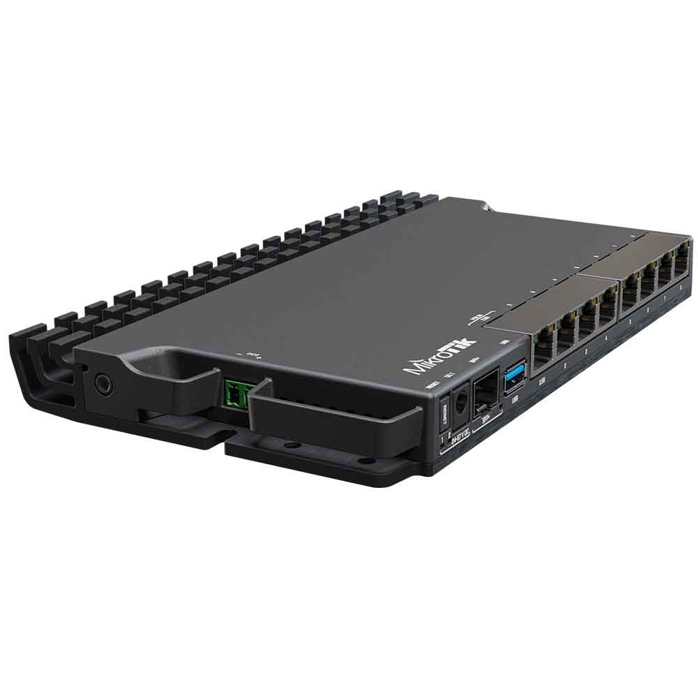 Imagem de ROTEADOR ROUTER BOARD POE 07 PORTAS GE + 01 PORTA 2.5G + 01 PORTA SFP+ RB5009UG+S+IN - MIKROTIK