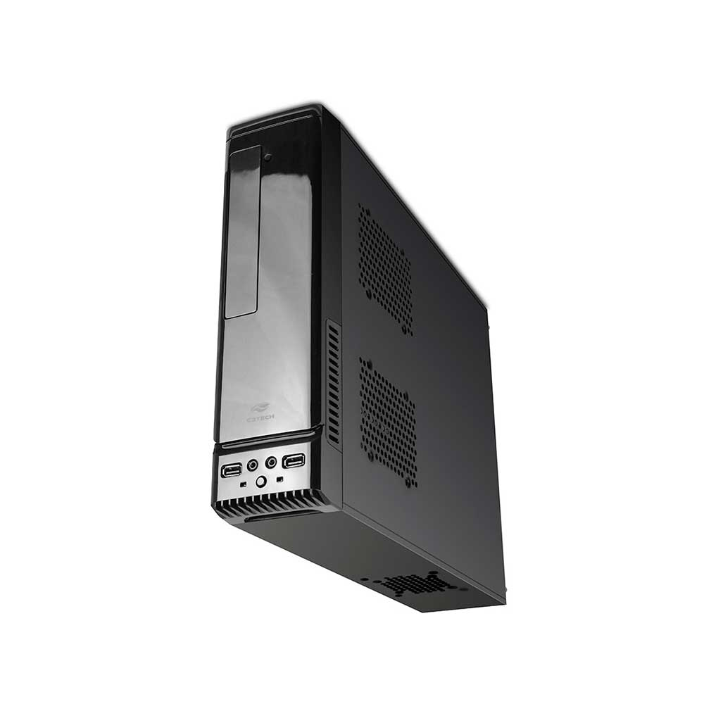 Imagem de GABINETE C3TECH DESKTOP DT-100V2BK COM FONTE PS-200SFX 200W SLIM PRETO