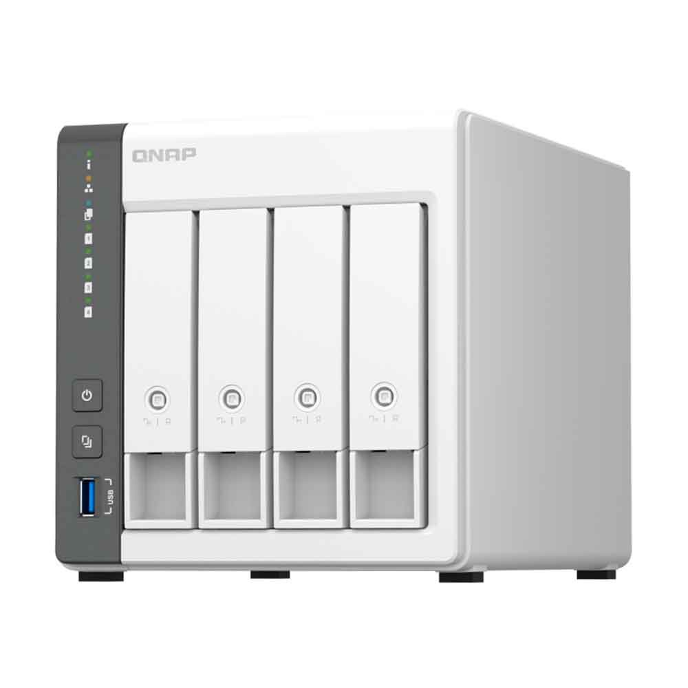 Imagem de STORAGE NAS QNAP 4 BAIAS ARM CORTEX-A55 4 CORE, 2.0GHZ, 4GB, 1x GBE LAN TORRE - TS-433-4G-US