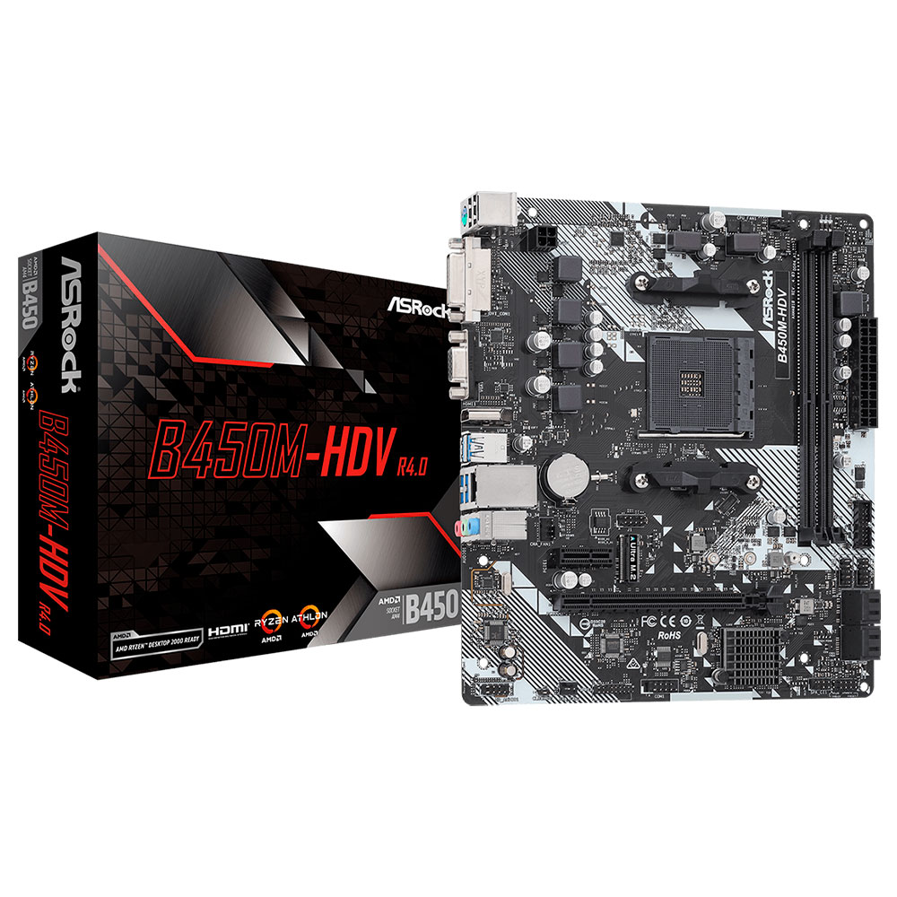 Imagem de PLACA MAE (AMD) ASROCK B450M HDV R4 DDR4 AM4