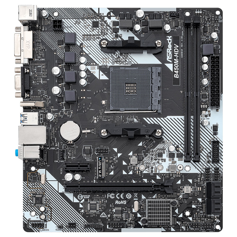 Imagem de PLACA MAE (AMD) ASROCK B450M HDV R4 DDR4 AM4
