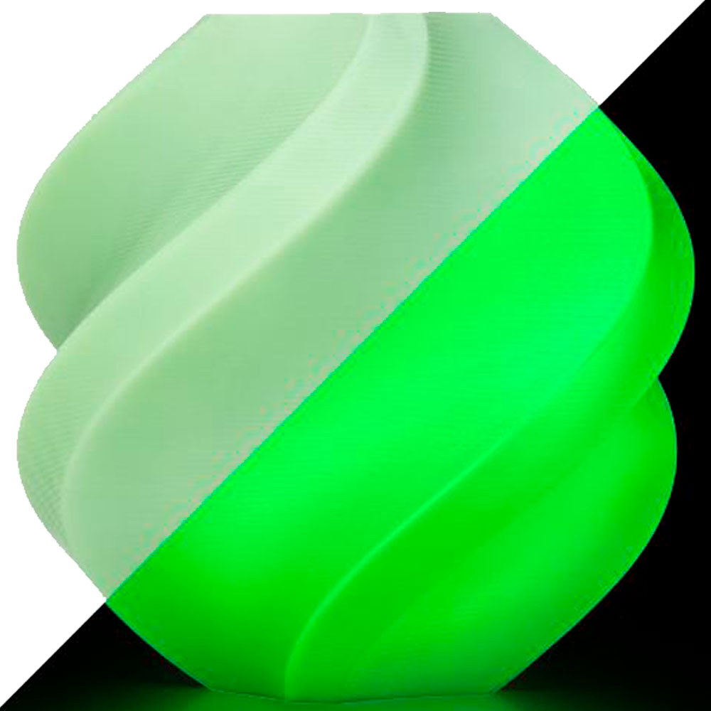 Imagem de FILAMENTO BAMBU LAB PLA GLOW - GLOW GREEN COM CARRETEL, 1,75MM - A12-G0-1.75-1000-SPL