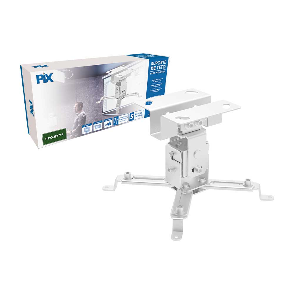 Mostrar detalhes de SUPORTE PROJETOR TETO PIX - 079-0046 Imagem de SUPORTE PROJETOR TETO PIX - 079-0046