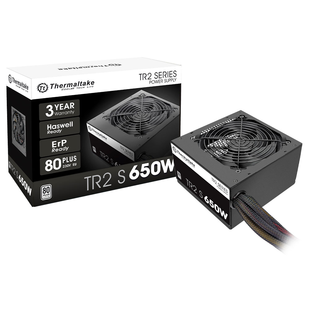 Mostrar detalhes de FONTE DE ALIMENTACAO THERMALTAKE 650W TR2 S 80 PLUS ATX 3.0 - PS-TRS-0650NNFAWB-1 Imagem de FONTE DE ALIMENTACAO THERMALTAKE 650W TR2 S 80 PLUS ATX 3.0 - PS-TRS-0650NNFAWB-1