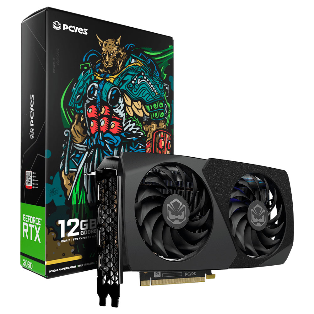 Mostrar detalhes de PLACA DE VIDEO PCYES GEFORCE RTX 3060 12GB GDDR6 192BITS PVRTX3060BL2F Imagem de PLACA DE VIDEO PCYES GEFORCE RTX 3060 12GB GDDR6 192BITS PVRTX3060BL2F