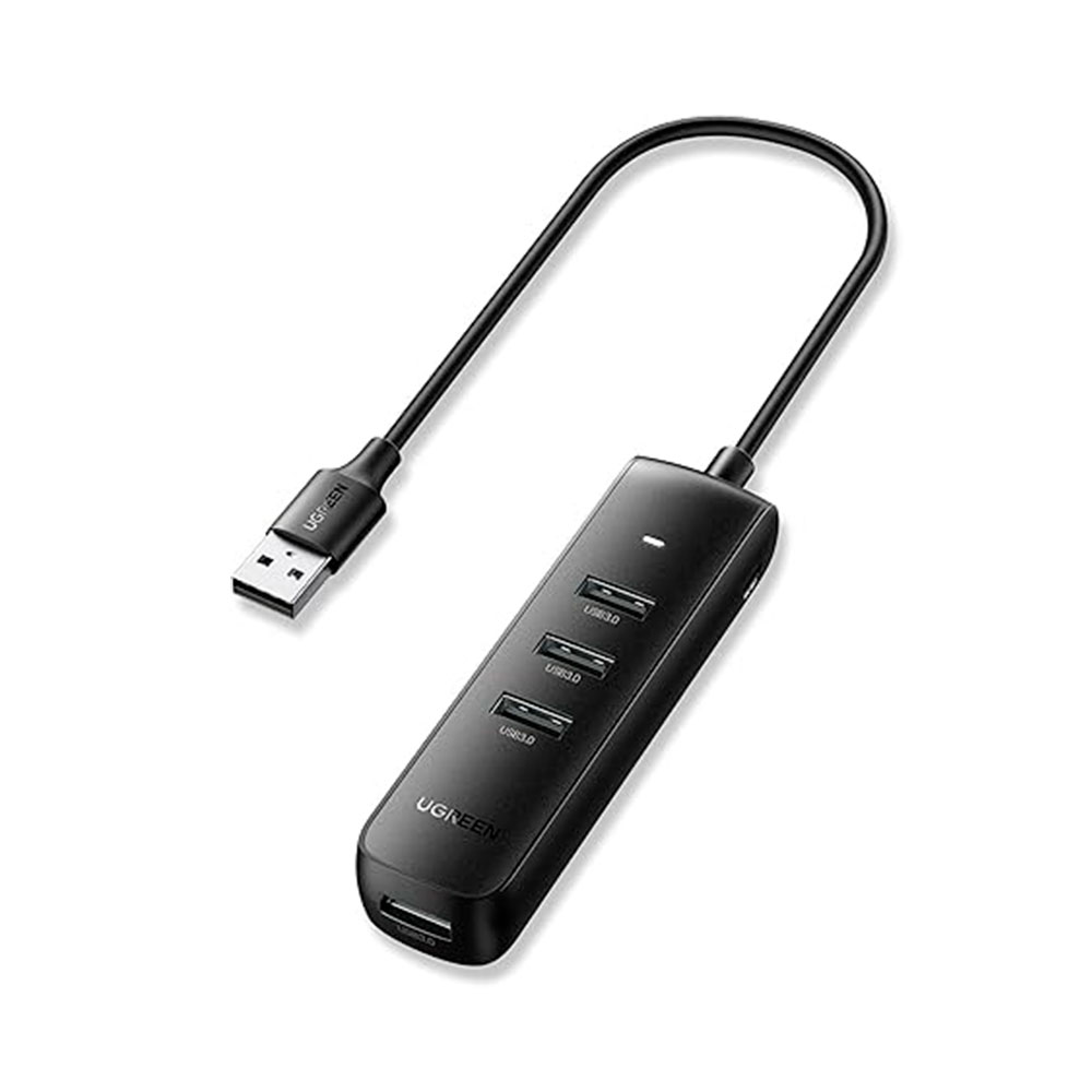 Mostrar detalhes de HUB USB UGREEN COM 4P USB 3.0 PRETO - CM416 Imagem de HUB USB UGREEN COM 4P USB 3.0 PRETO - CM416
