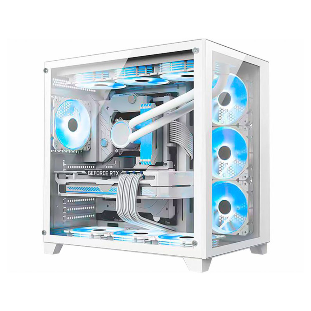 Mostrar detalhes de GABINETE GAMER K-MEX SPACEATX WHITE W2R4 SEM FAN Imagem de GABINETE GAMER K-MEX SPACEATX WHITE W2R4 SEM FAN