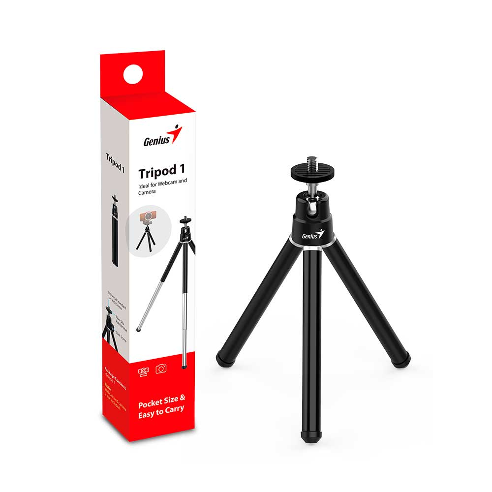 Mostrar detalhes de TRIPE PARA CAMERA E WEBCAM GENIUS TRIPOD 1 PRETO Imagem de TRIPE PARA CAMERA E WEBCAM GENIUS TRIPOD 1 PRETO