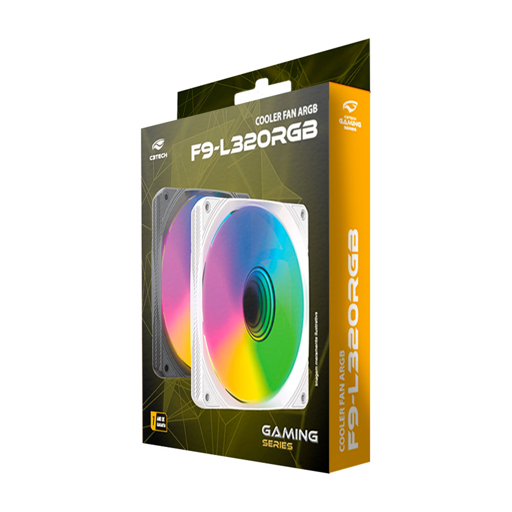 Mostrar detalhes de COOLER PARA GABINETE C3TECH ARGB BRANCO F9-L320WH 120MM Imagem de COOLER PARA GABINETE C3TECH ARGB BRANCO F9-L320WH 120MM
