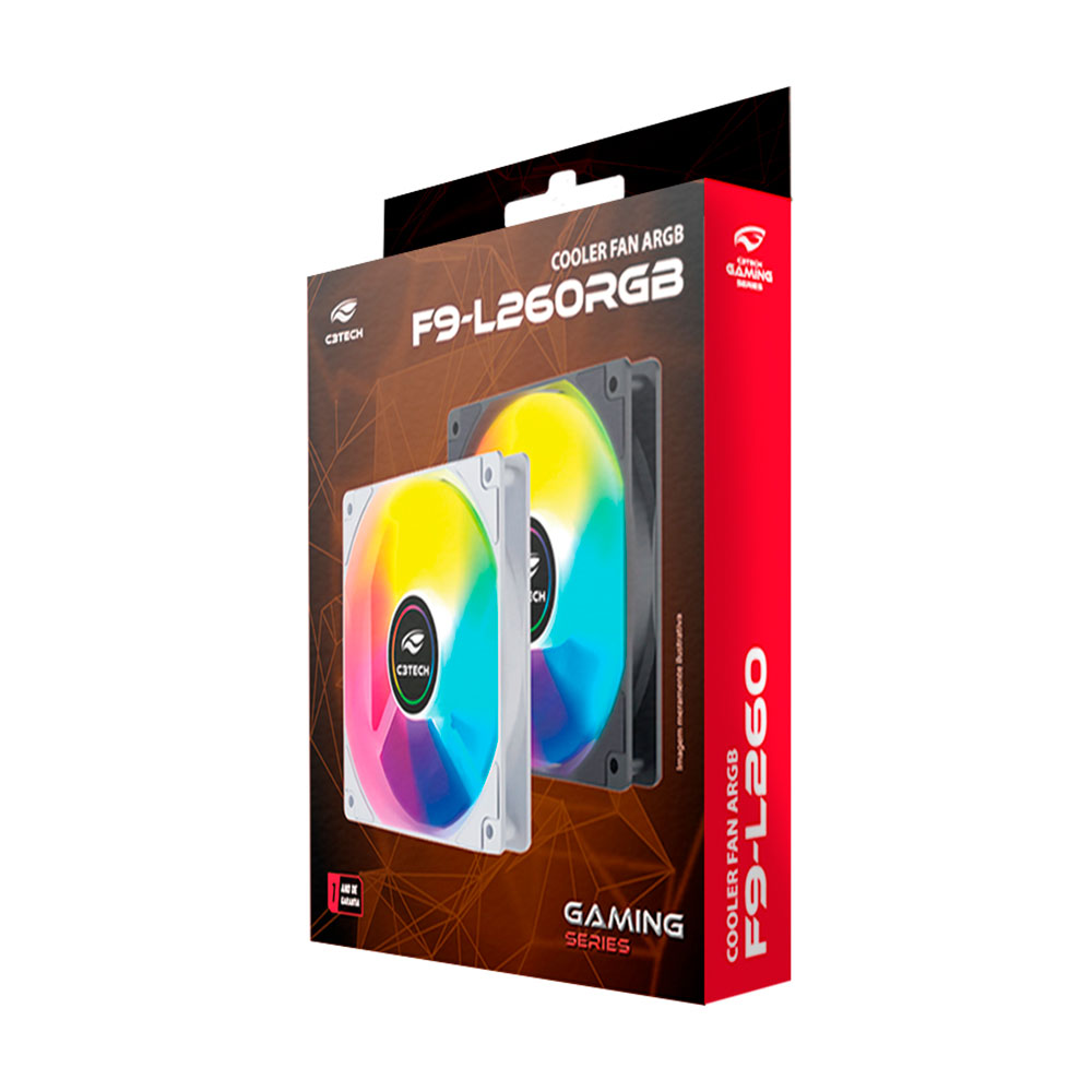 Mostrar detalhes de COOLER PARA GABINETE C3TECH ARGB BRANCO F9-L260WH 120MM Imagem de COOLER PARA GABINETE C3TECH ARGB BRANCO F9-L260WH 120MM