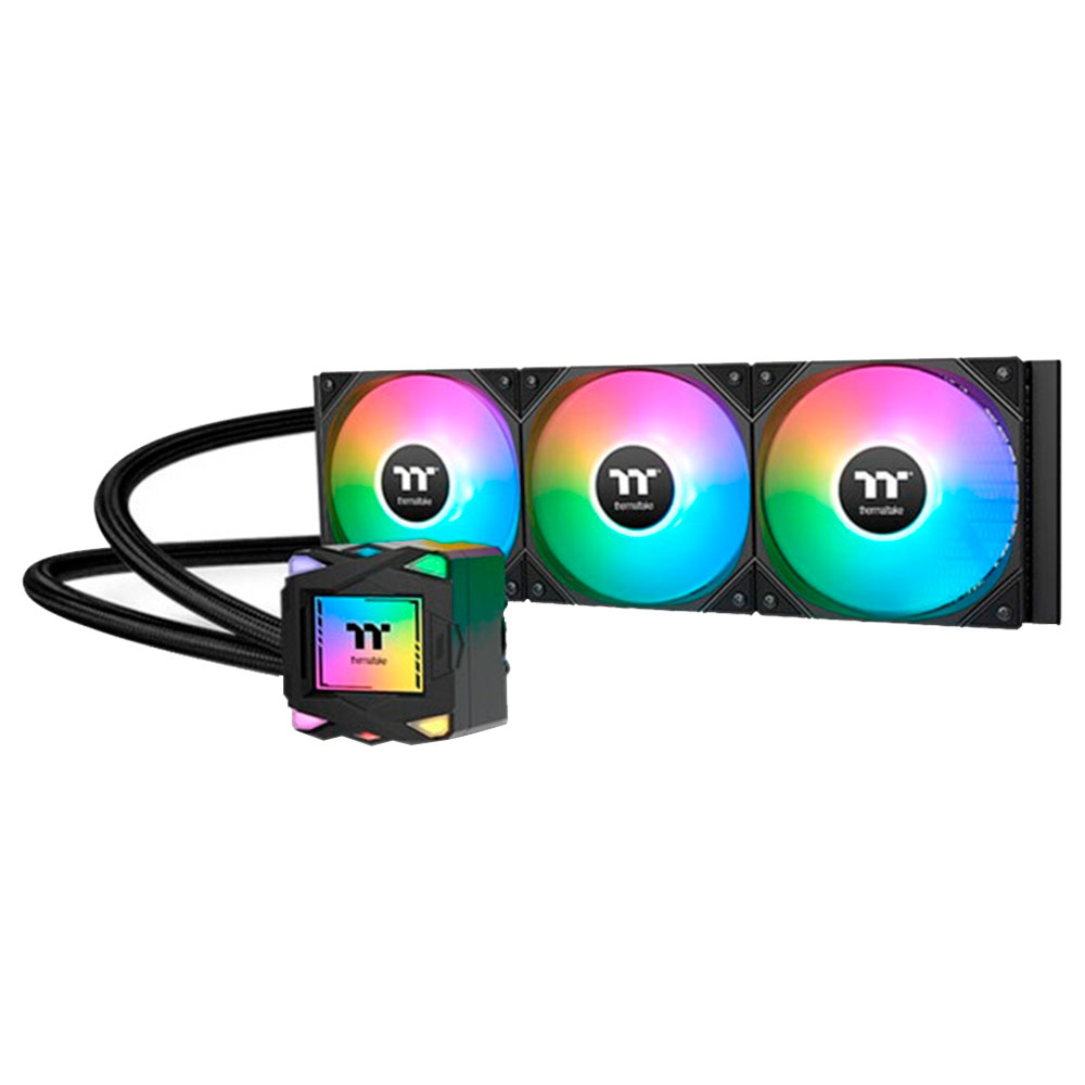 Imagem de WATER COOLER THERMALTAKE LA 360 ARGB SYNC BLACK ALLINONE 3*120MM - CL-W459-PL12SW-A