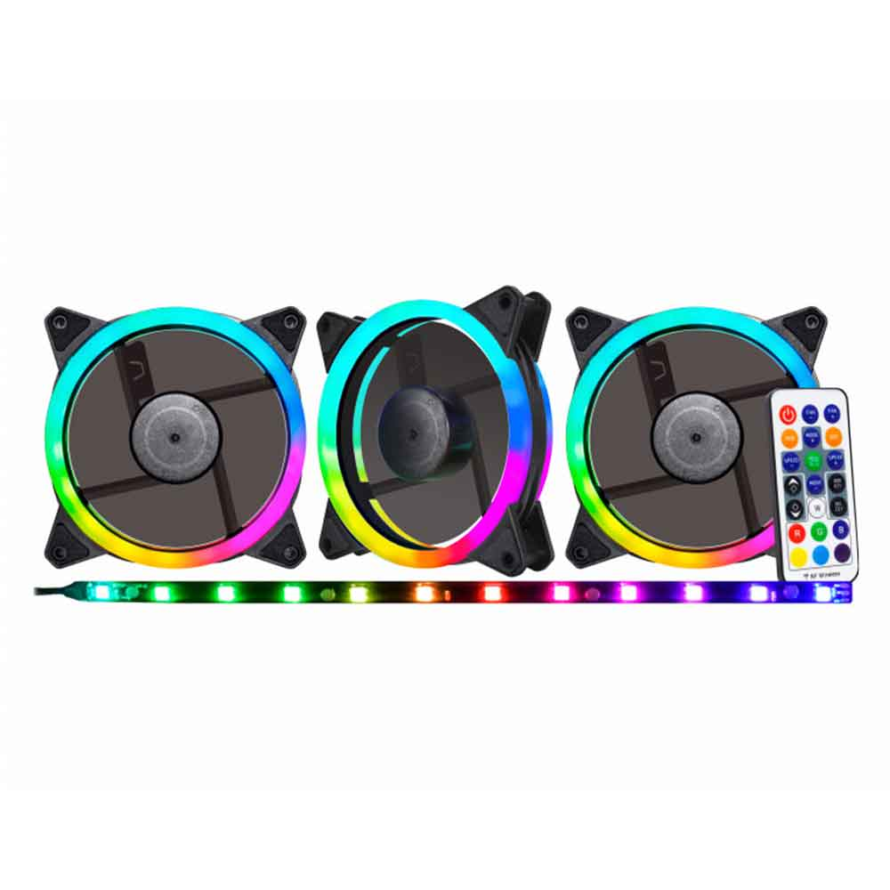 Mostrar detalhes de KIT COOLER K-MEX AAEK ARGB SYNC2 FAN120 3PC+FITA+CONTROLE REMOTO/GRAVACAO Imagem de KIT COOLER K-MEX AAEK ARGB SYNC2 FAN120 3PC+FITA+CONTROLE REMOTO/GRAVACAO