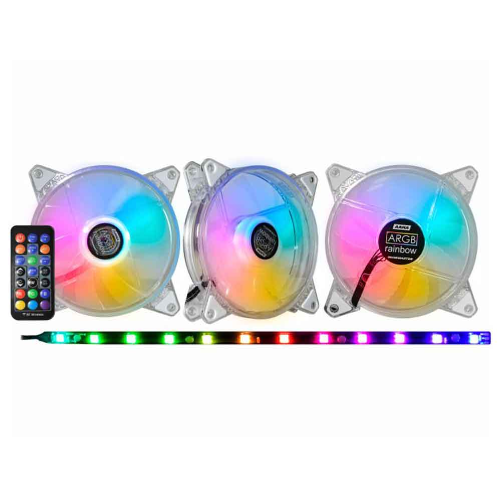 Mostrar detalhes de KIT COOLER K-MEX 120X120MM ARGB - AAMA TRANSLUCIDA Imagem de KIT COOLER K-MEX 120X120MM ARGB - AAMA TRANSLUCIDA
