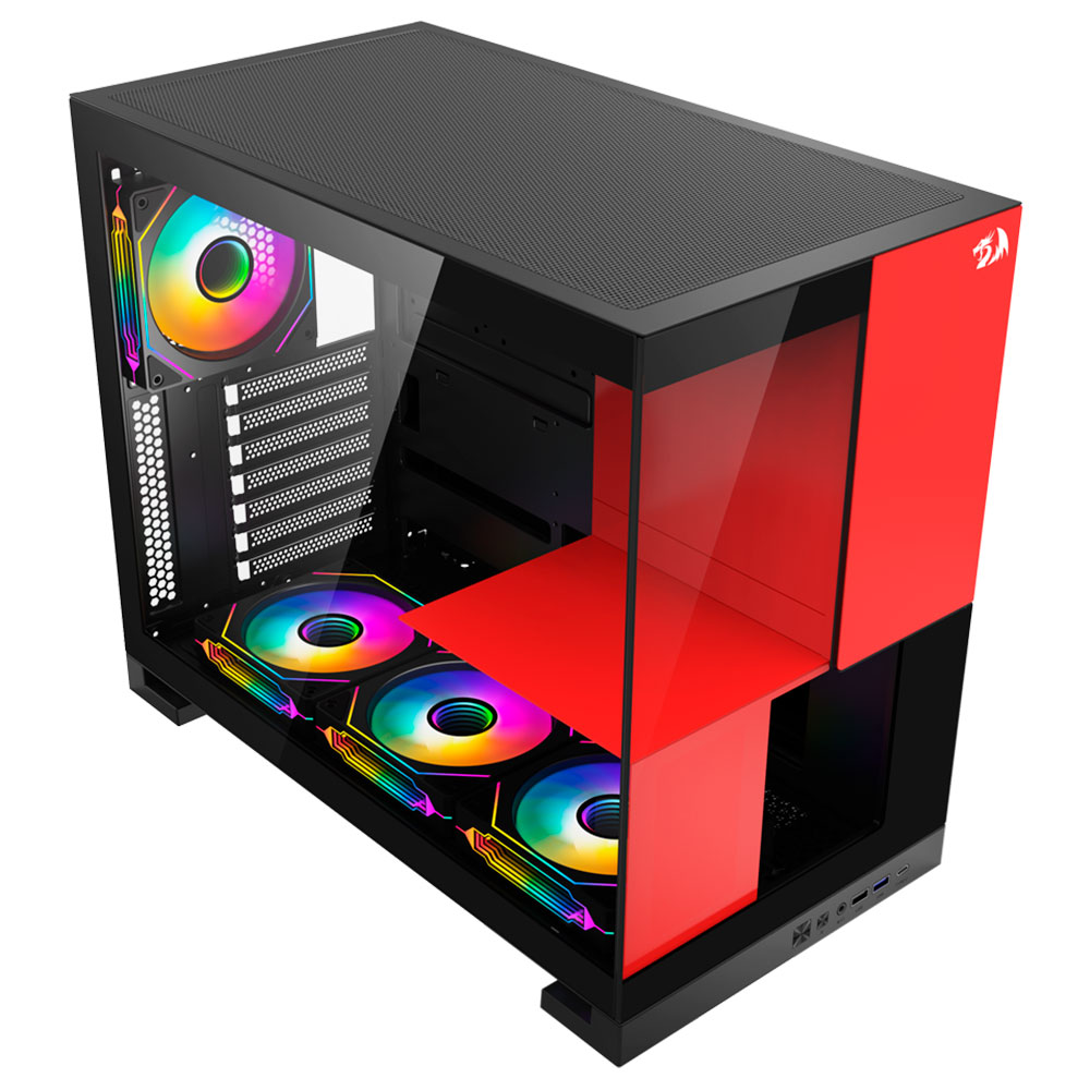 Mostrar detalhes de GABINETE GAMER REDRAGON ETERNAL SEM FAN PRETO CA-612BR Imagem de GABINETE GAMER REDRAGON ETERNAL SEM FAN PRETO CA-612BR